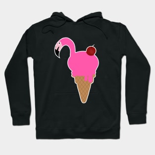 Flamingo Lover, Icecream Dripping Hoodie